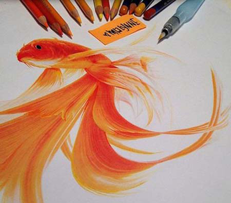 نقاشی های کاملا طبیعی با مداد رنگی (عکس) 1