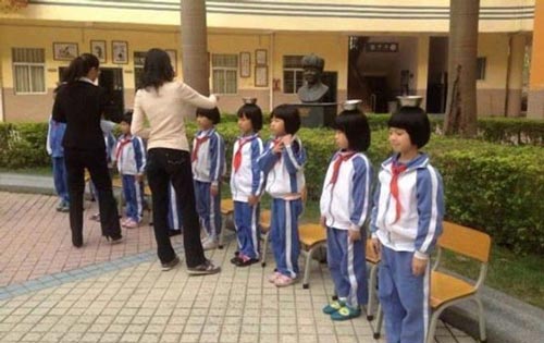 روش جالب برای درس خواندن کودکان چینی (عکس)