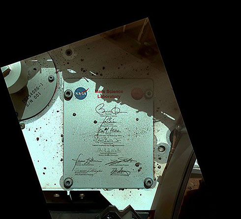 امضای باراک اوباما در سطح کره مریخ +عکس