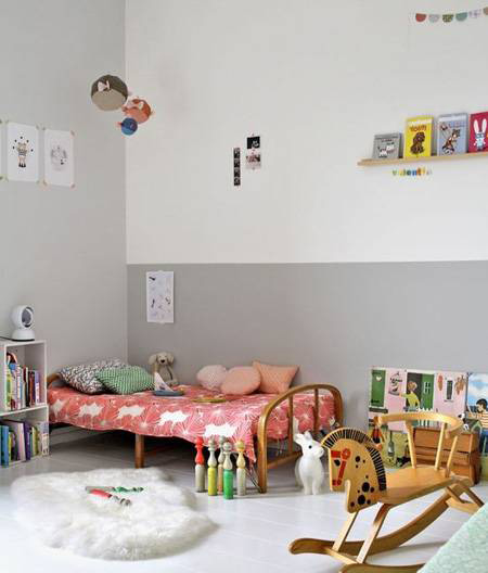 جدیدترین دکوراسیون اتاق کودک با تم خاکستری