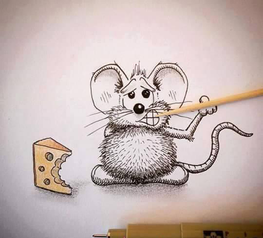 هنرنمایی و نقاشی های خارق العاده با موش