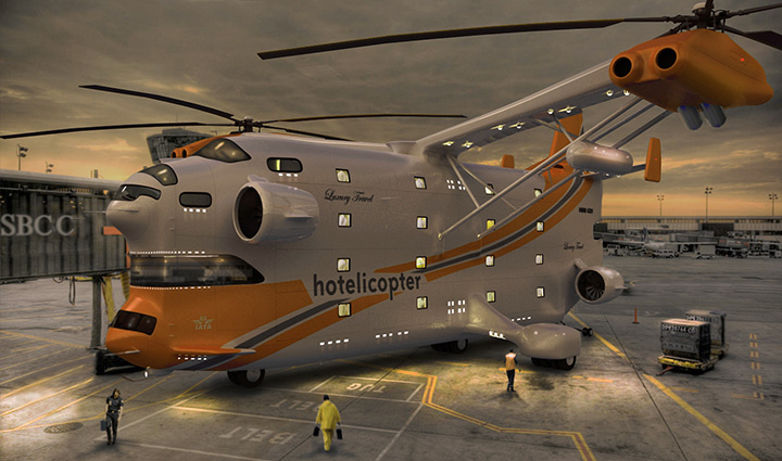 عکس هایی دیدنی از هتل هلیکوپتر Hotelicopter 1