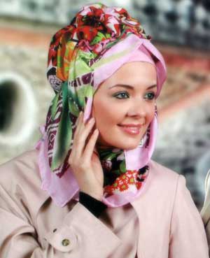 مدل های بسیار زیبا و جدید شال و روسری+نحوه بستن / www.irannaz.com