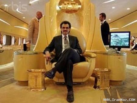 هواپیمای تمام طلای یک از شاهزادگان عرب! +عکس ، www.irannaz.com