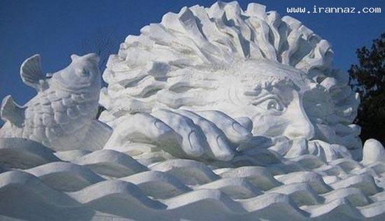 عکس هایی از مجسمه های یخی بسیار زیبا و دیدنی ، www.irannaz.com