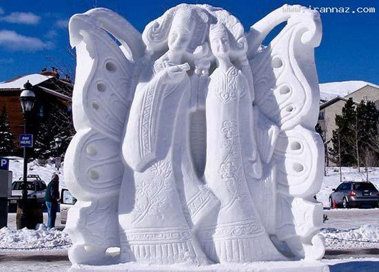 عکس هایی از مجسمه های یخی بسیار زیبا و دیدنی ، www.irannaz.com