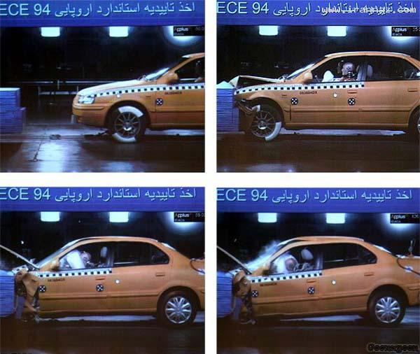 مقایسه و تست ایمنی 3خودروی معروف ایران+عکس 1
