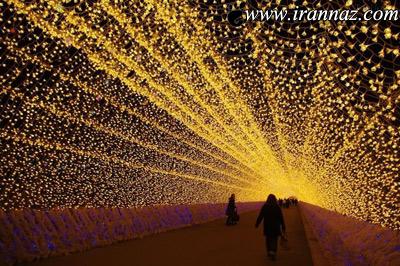 تصاویر باورنکردنی از تونل ساخته شده از نور