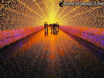 تصاویر باورنکردنی از تونل ساخته شده از نور