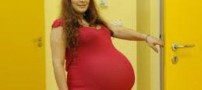 عکس های باورنکردنی از هیکل عجیب این زن باردار