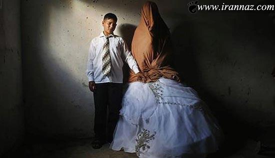 عکس هایی ناب از ازدواج زوج 14 ساله فلسطینی