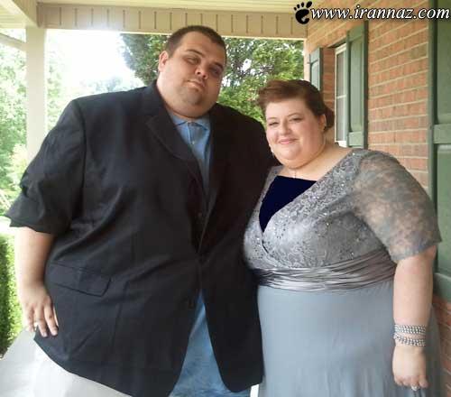زوج بسیار چاقی که تبدیل به مانکن شدند (عکس)