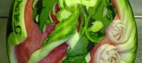 عکس هایی از تزیین هندوانه شب یلدا