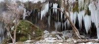 تصاویر بسیار جالب و حیرت انگیز از یک آبشار یخ زده!!