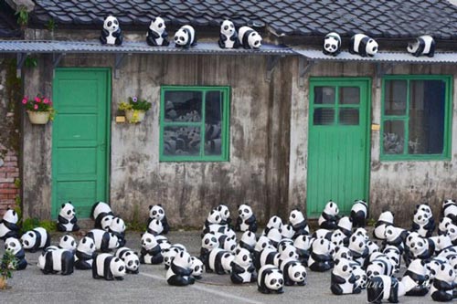 کار شگفت انگیز هنرمند فرانسوی برای پانداها (عکس)