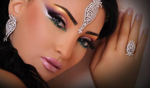 مدل آرایش بسیار زیبا به سبک خلیجی (عکس)