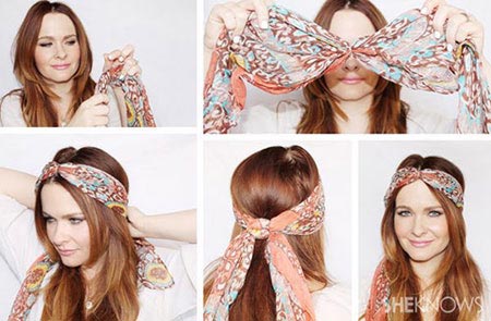 آموزش تصویری بستن روسری به روش های زیبا