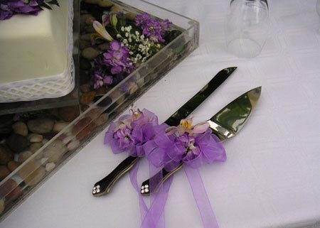 تزئین شیک و بسیار زیبای چاقوی عروسی (عکس)