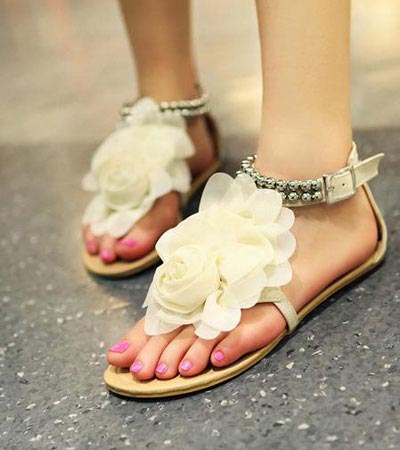 مدل صندل تابستانه شیک و جدید دخترانه (عکس)