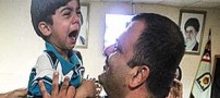 آزاد شدن کودک 3 ساله شیرازی از بند گروگانان (عکس)