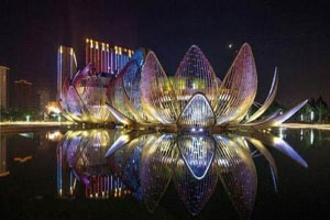 تصاویری شگفت انگیز از طراحی ساختمان نیلوفر آبی در چین