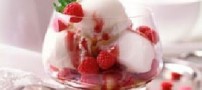 بستنی تمشک و نحوه تهیه آن