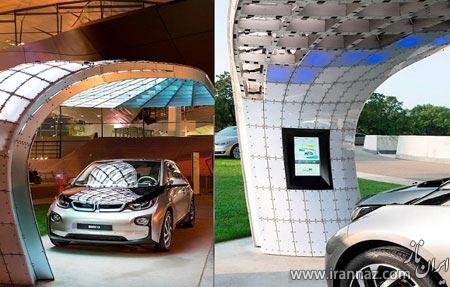 طراحی و راه اندازی ایستگاه خورشیدی برای اتومبیل (عکس)