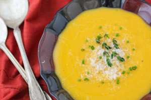دستور تهیه و طبخ سوپ کدو حلوایی