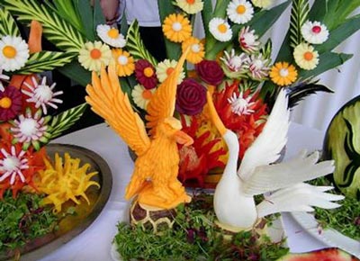 نمونه هایی بسیار زیبا از میوه آرایی