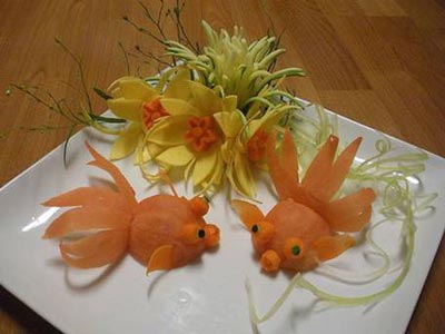 نمونه هایی بسیار زیبا از میوه آرایی