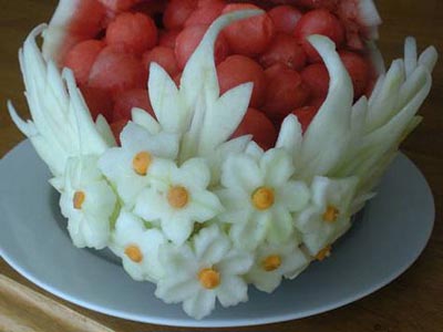 نمونه هایی بسیار زیبا از میوه آرایی