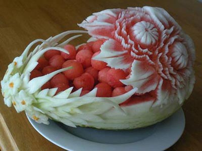 نمونه هایی بسیار زیبا از میوه آرایی
