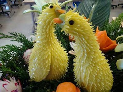 نمونه هایی بسیار زیبا از میوه آرایی