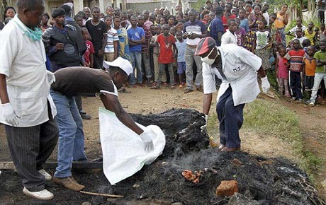 عمل وحشتناک مردم کنگو با یک تروریست! (عکس)