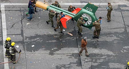 راننده ای که موجب سقوط هلی کوپتر شد! (عکس) راننده ای که موجب سقوط هلی کوپتر شد! (عکس)