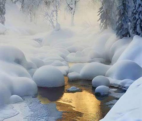 تصاویر دیدنی و زیبا از طبیعت برفی