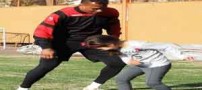 دختری که سوژه تمرینات ورزشی شد! (عکس)