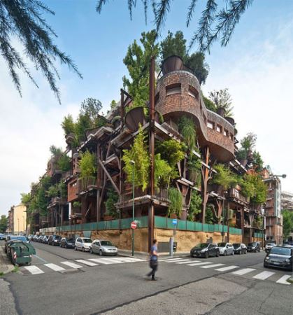 خانه ی جالبی که از 150 درخت ساخته شده (عکس)