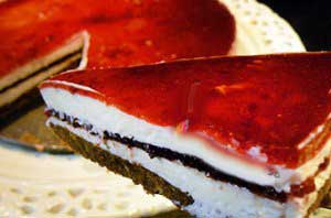 طرز تهیه چیز کیک آلبالویی