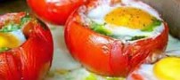 طرز تهیه گوجه شکم پر با تخم مرغ