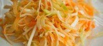 طرز تهیه سالاد کلم پیچ سفید