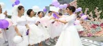 مسابقه دوی جذاب عروس های دونده (عکس)