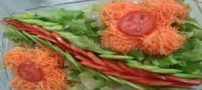 عکس هایی از تزئین سالاد کاهو