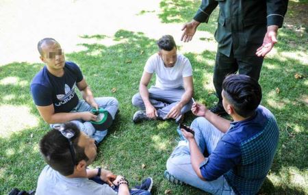 عکس هایی از برخورد پلیس با روزه خواران در تهران