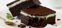 کیک شکلاتی با رویه نعنا