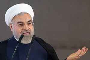 تشنج در سخنرانی روحانی در حرم امام؟!