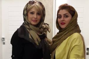 عکسی از نیوشا ضیغمی با حجاب چادر در مشهد