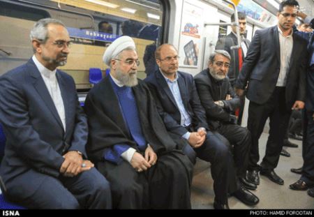 عکس های دیدنی مترو سواری رئیس جمهور دکتر روحانی
