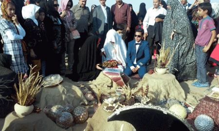 جالب ترین ایده زوج یزدی برای مراسم عقد (عکس)