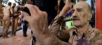 گزارش تصویری و عجیب از مراسم گل مالی در محرم!